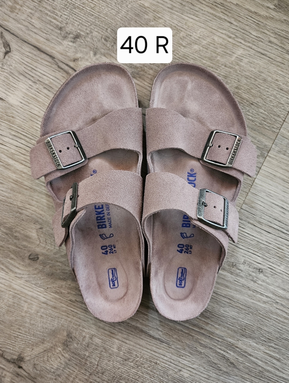 Birkenstock Arizona Faded Purple Tonal Suede Leather 40 R